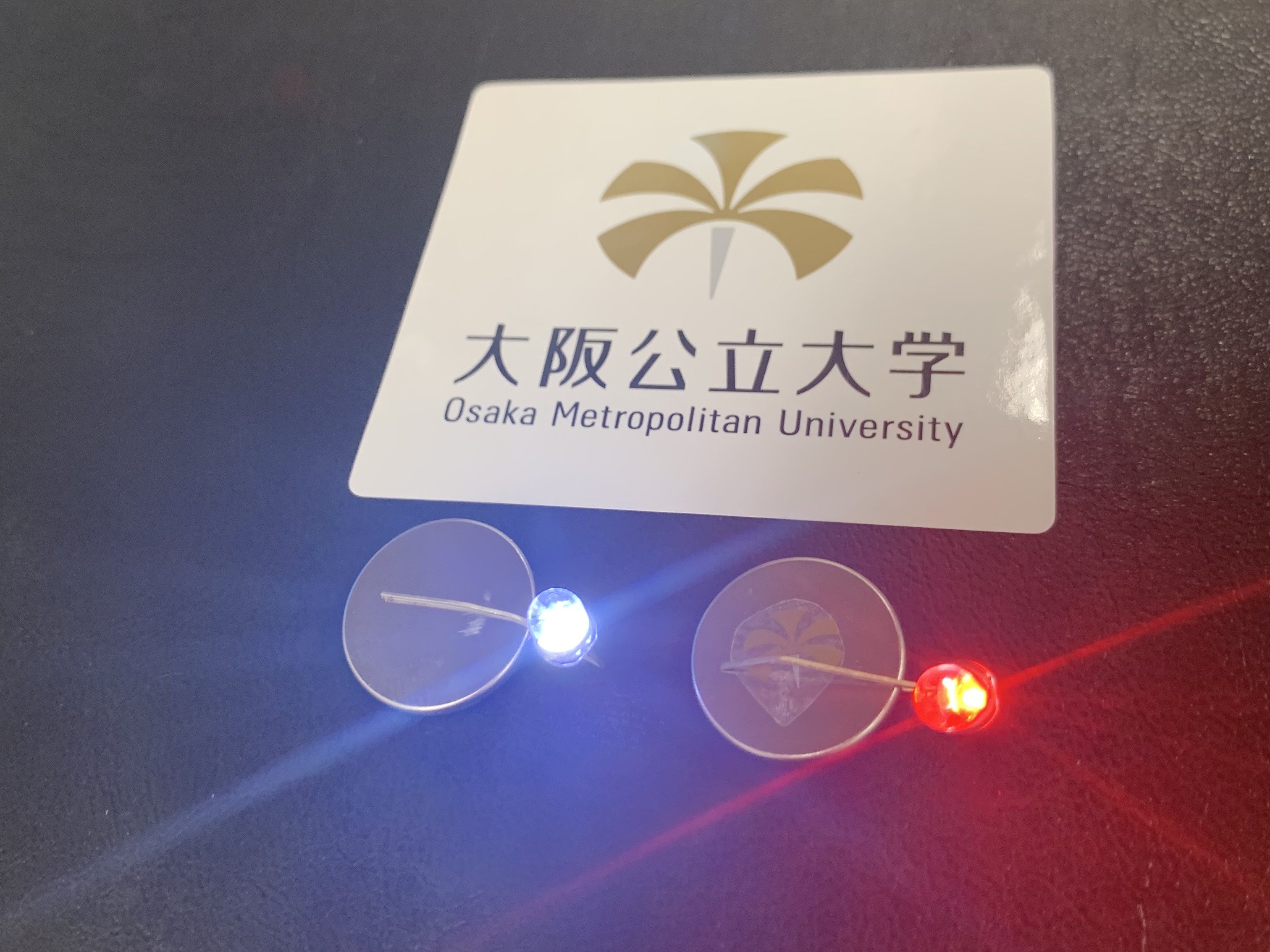 研究室で作製した全固体電池(コイン電池)