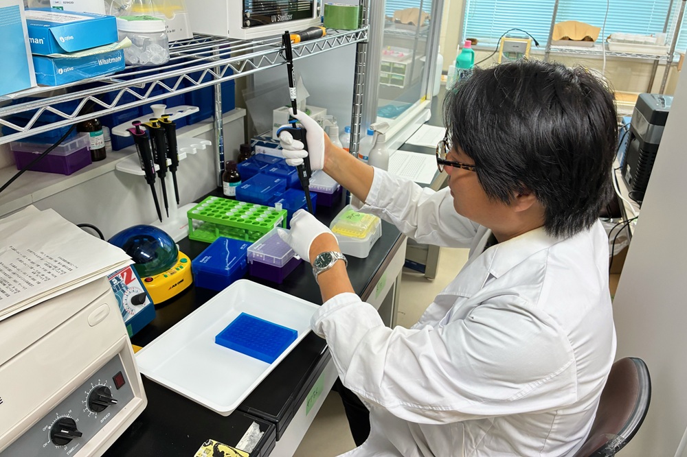 環境DNAの解析の様子