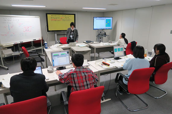 つくば市の産業技術総合研究所で行った地殻変動の計算実習