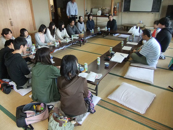 佐井村教育委員会と共催した「ちびっこ海賊の佐井村まち探検」での打ち合わせのヒトコマ