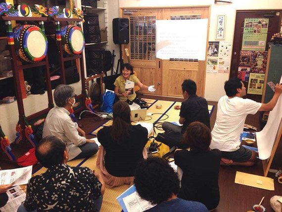 「下町芸術大学」講師として＜新長田の多文化化の歴史と子どもたちの教育＞について語る